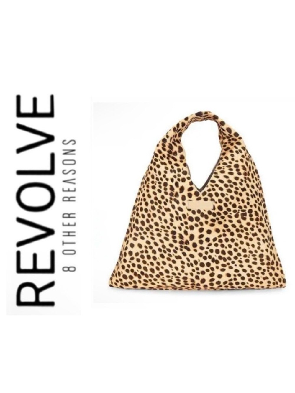 NWT Revolve × 8 Other Reasons Luxe Hobo Slouch Bag in Leopard